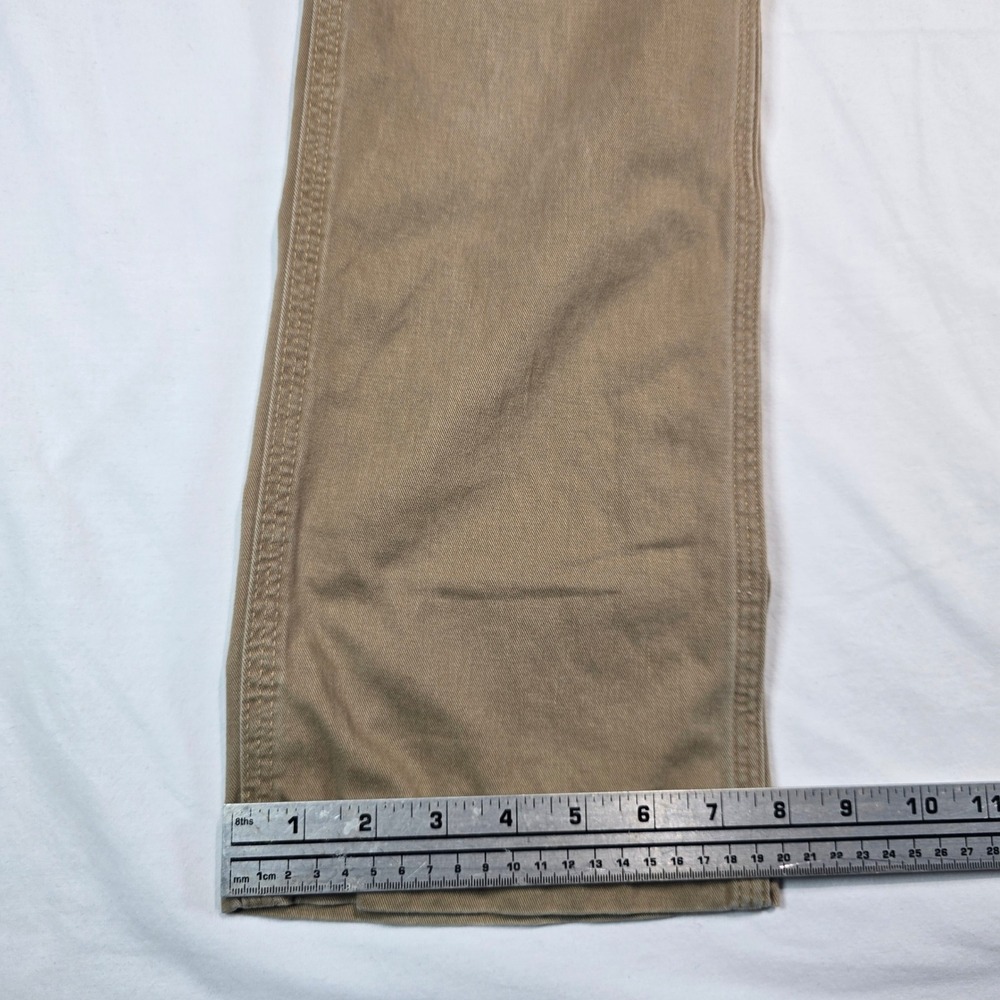 Carhartt Mens 30x32 Tan Canvas Work Pants Straight Leg Khaki 100095-253‎ B01 - Picture 12 of 16